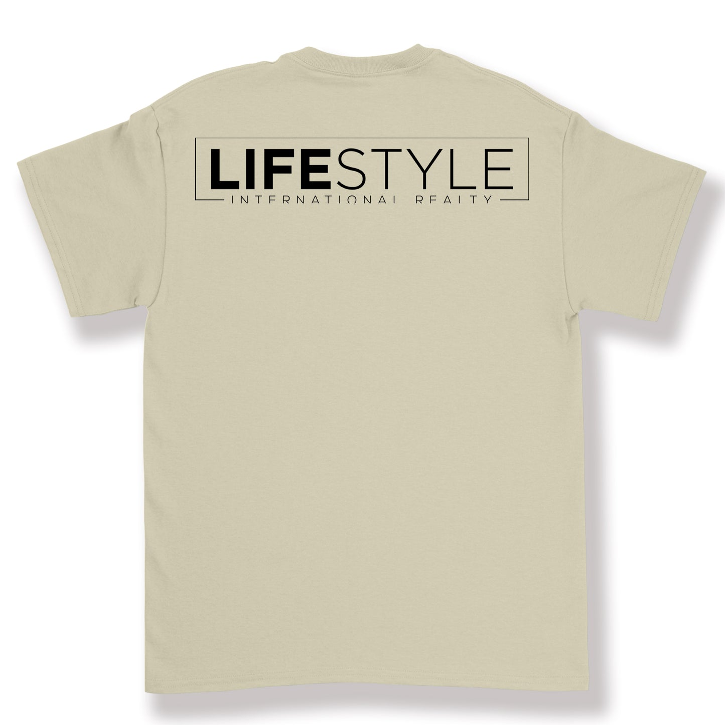 Classic Beige Tee w/ Black Logo