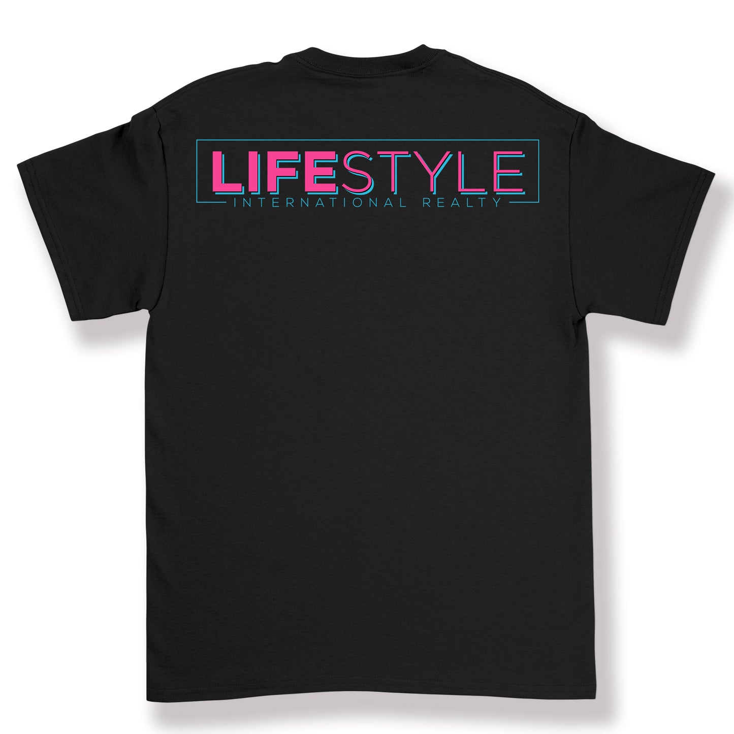 Classic Black Tee w/ Color Logo