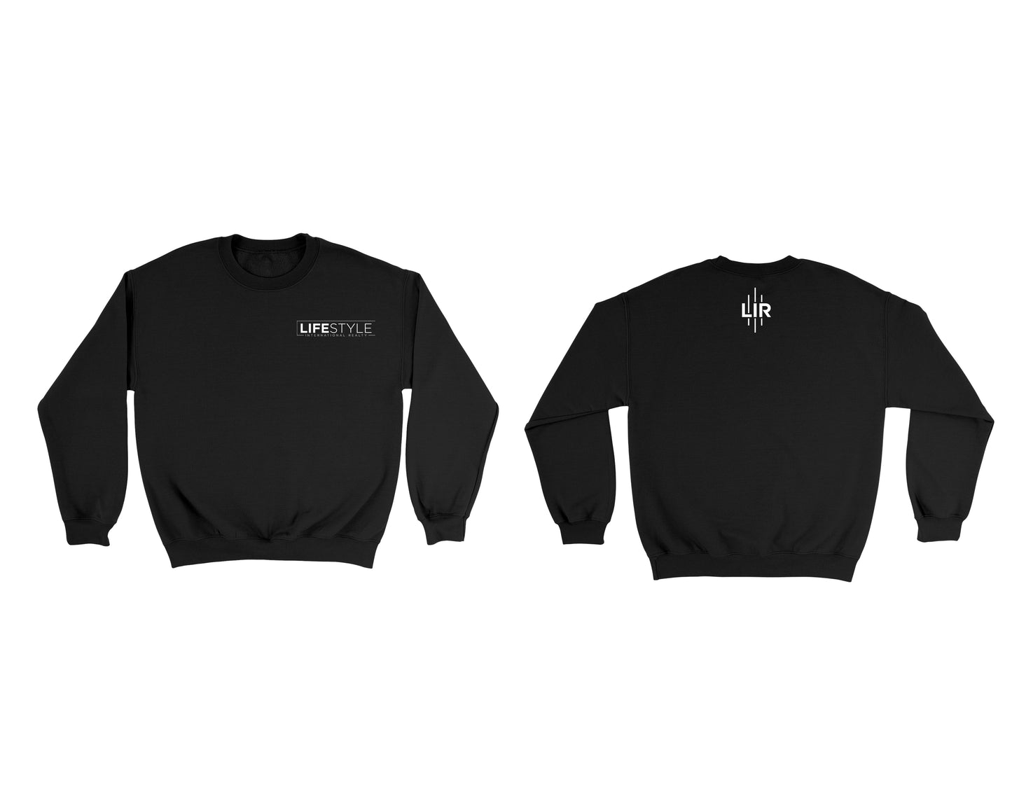 LIR Logo Crewneck Black w/ Color Logo