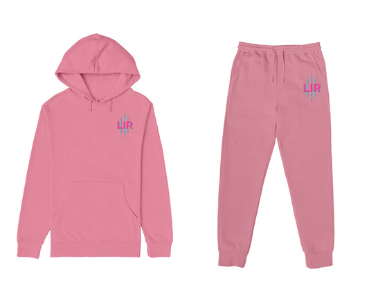 LIR Logo Pink Sweatsuit w/ Color Logo